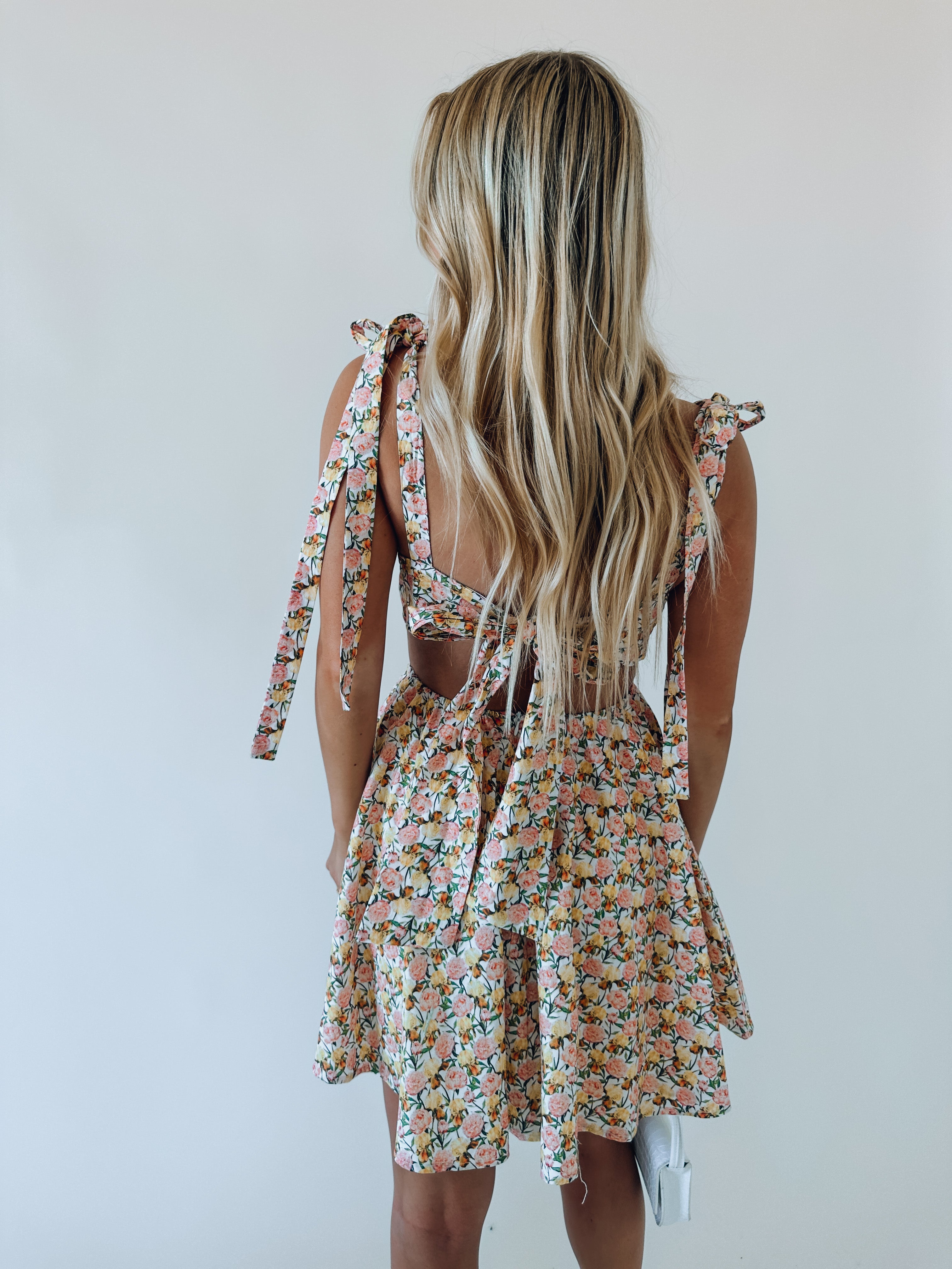 Carsyn Floral Cut Out Mini Dress