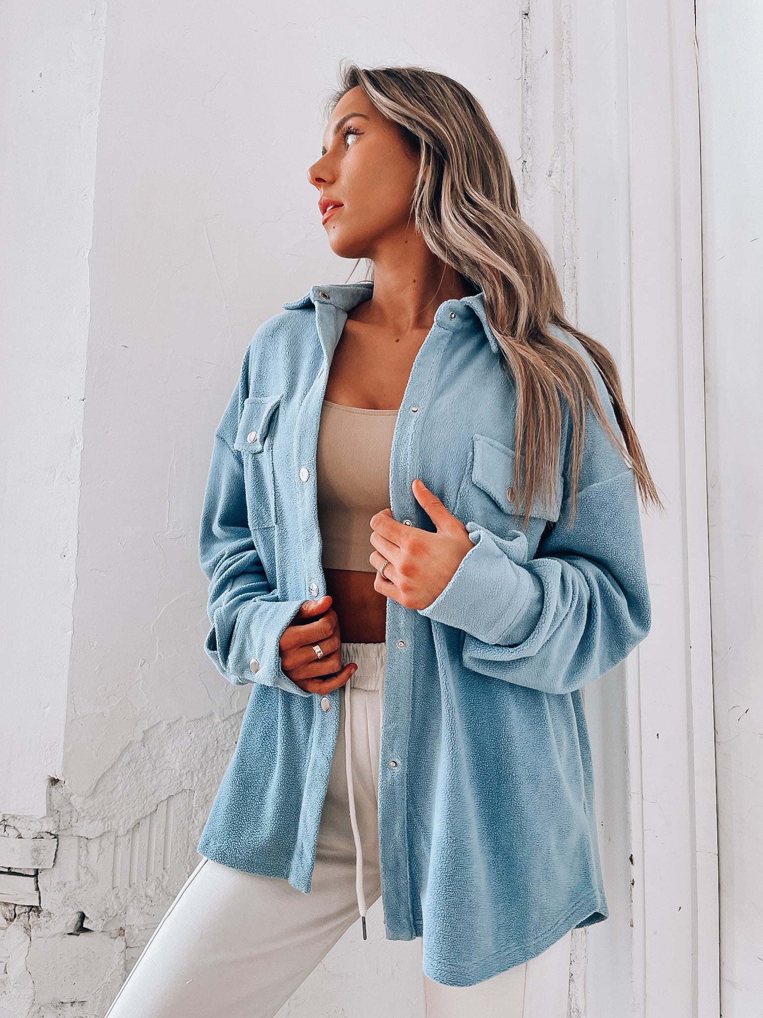 Koi Fleece Day Shacket