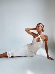 Kaylani Halter Midi Dress