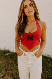 Nebraska Gameday Halter In Red