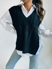 Oversized Knitted Vest