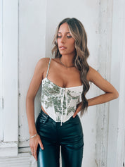 Lyra Cream Corset Top