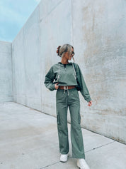 Dusty Green Joggers