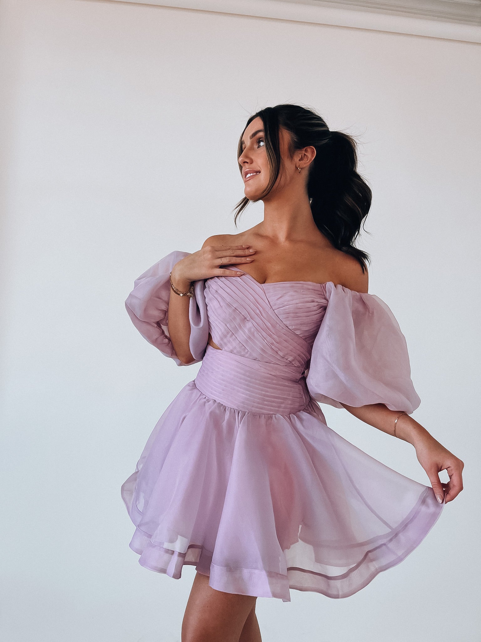 Kaylor Lavender Mini Dress