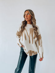 Lizzie Cream/Taupe Sweater