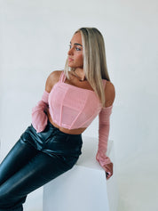 Kayla Mesh Bustier Top