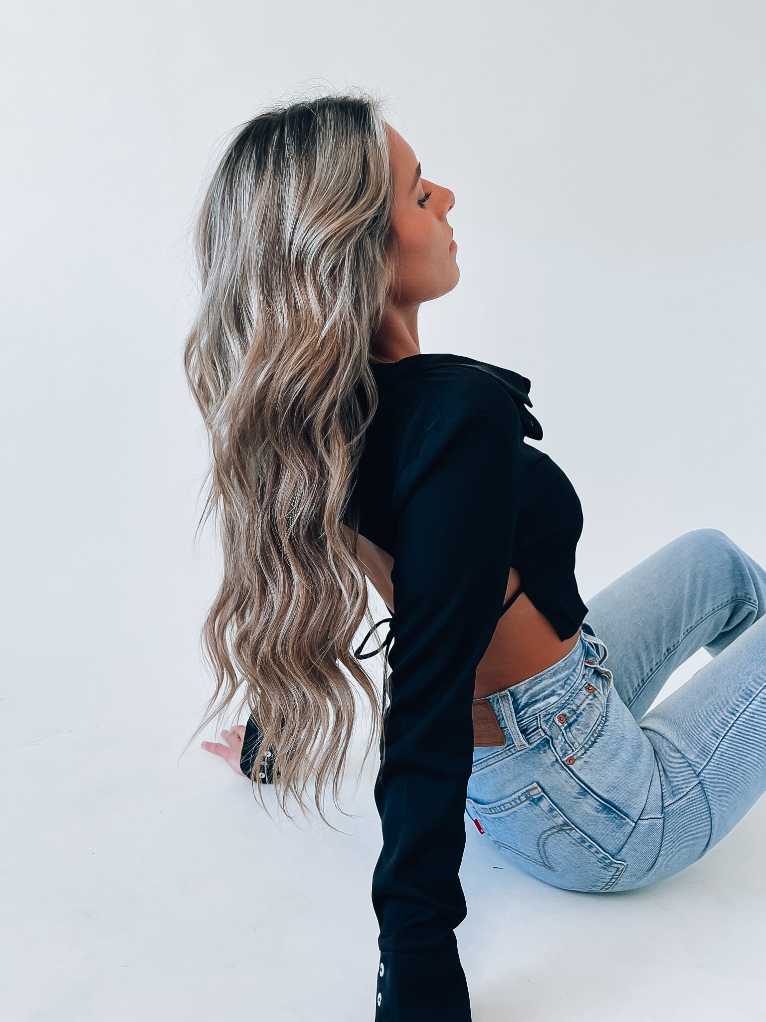 Hunter Open Back Crop Top