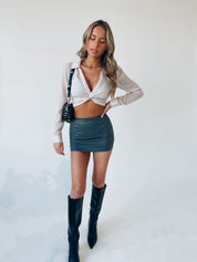 Erika Cropped Sheer Top