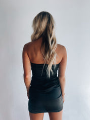 Lula Strapless Silk Mini Dress