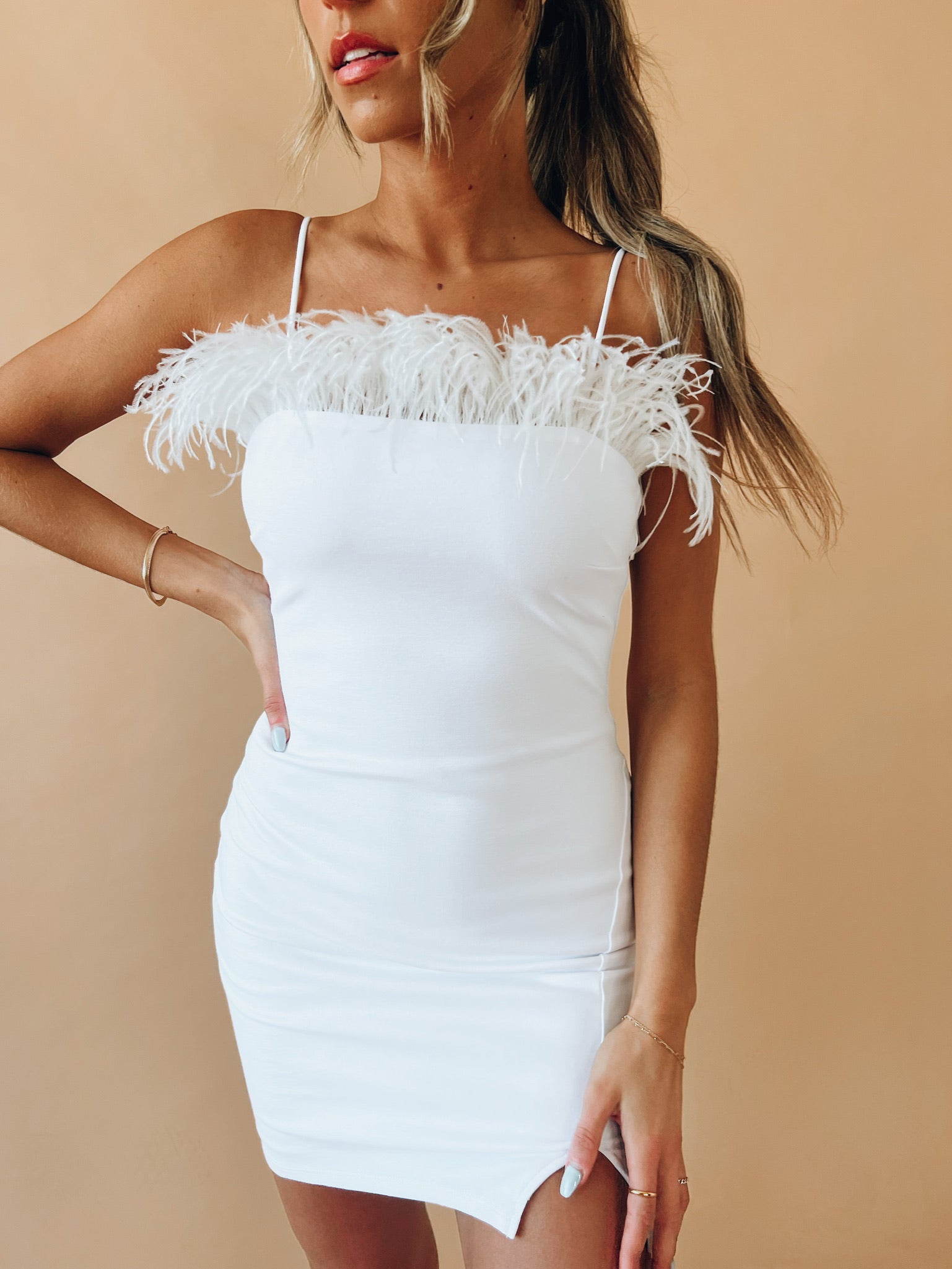 Fallyn Feather Dress