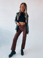 RESTOCKED: Chocolate Boyfriend Denim
