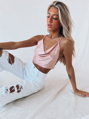 SALE :Clarissa Cowlneck Tank