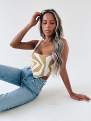 Lennon Zebra Crop Top