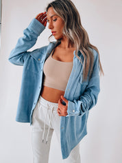 Koi Fleece Day Shacket