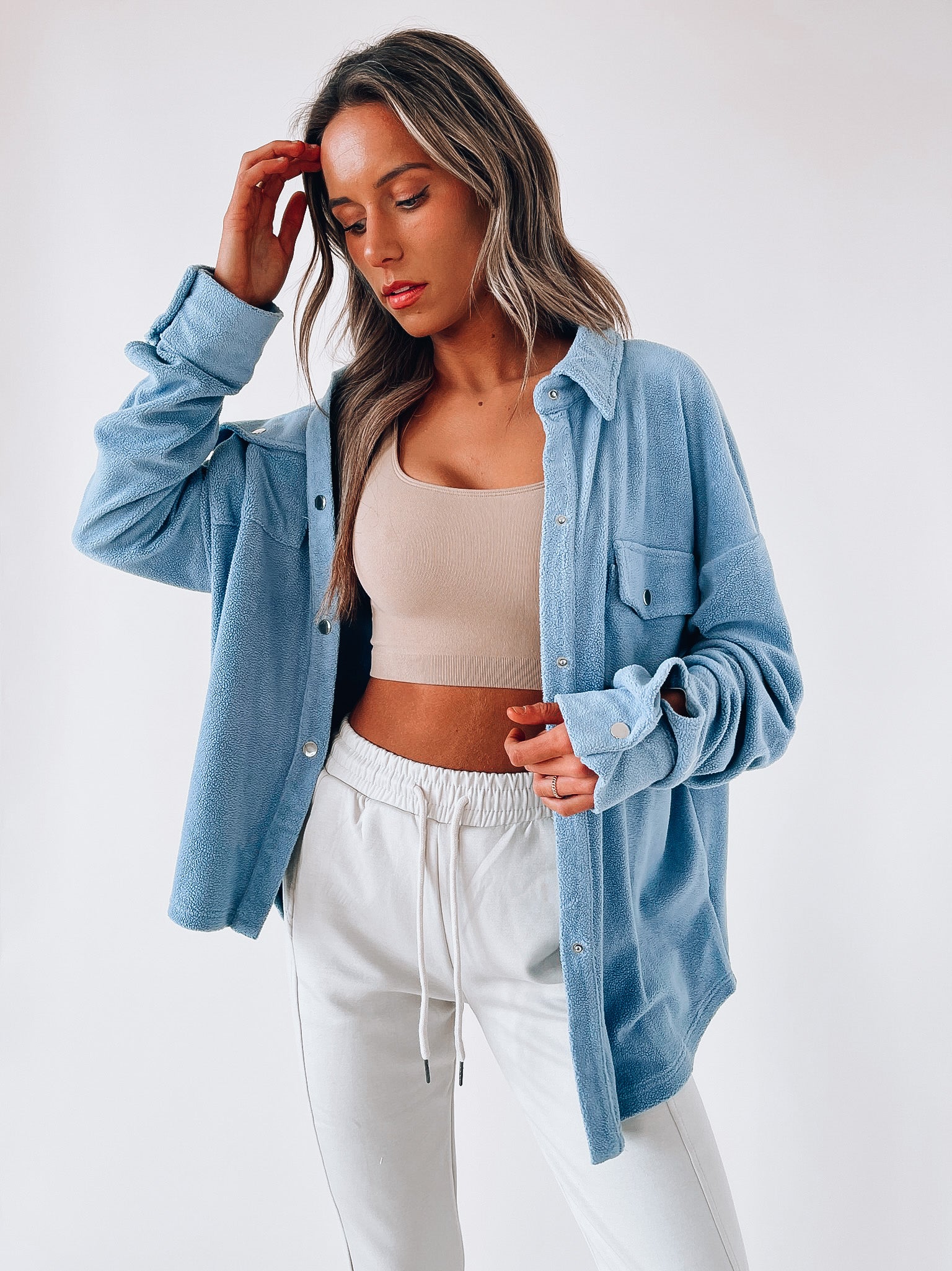 Koi Fleece Day Shacket