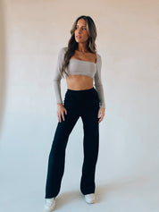 Ivy Fitted Cropped Long Sleeve