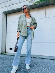 Paisley Oversized Button Up