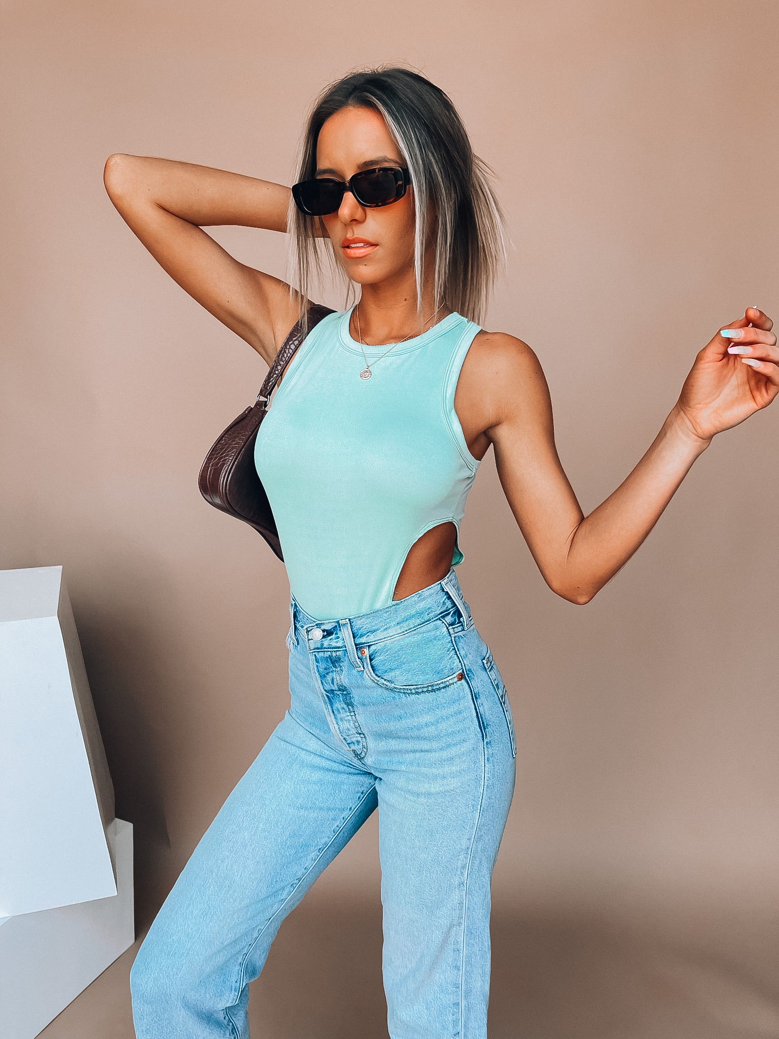 SALE :Charlie Cut Out Bodysuit