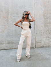 Cassie Cream Sweatpants
