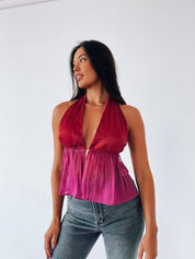 Leyla Color Block Halter Top