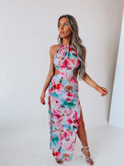 SALE  : Georgina Open Back Midi Dress