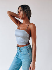 Mylah Back Lace-Up Top