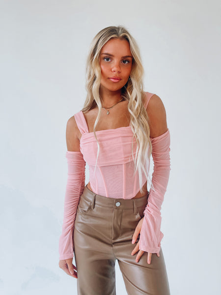 SALE :Kayla Mesh Bustier Top – Madida Clothing