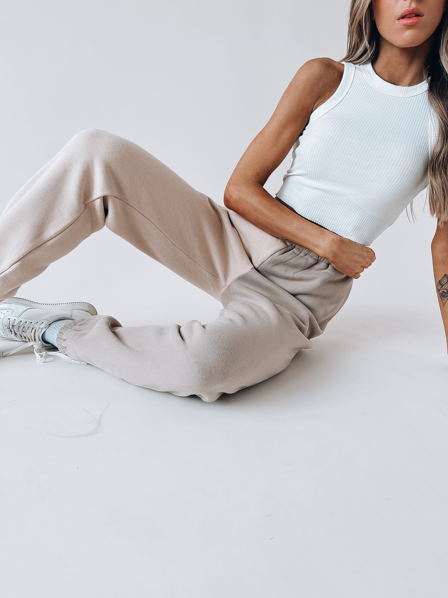 RESTOCKED : Kiki Ribbed Ivory Crop Tank