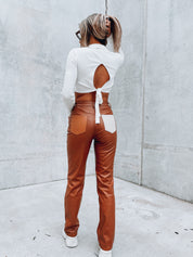 RESTOCKED: White Tie Back Knit Top