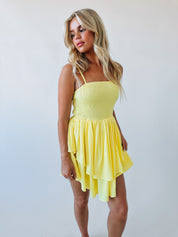 Delilah Ruffle Flowy Mini Dress
