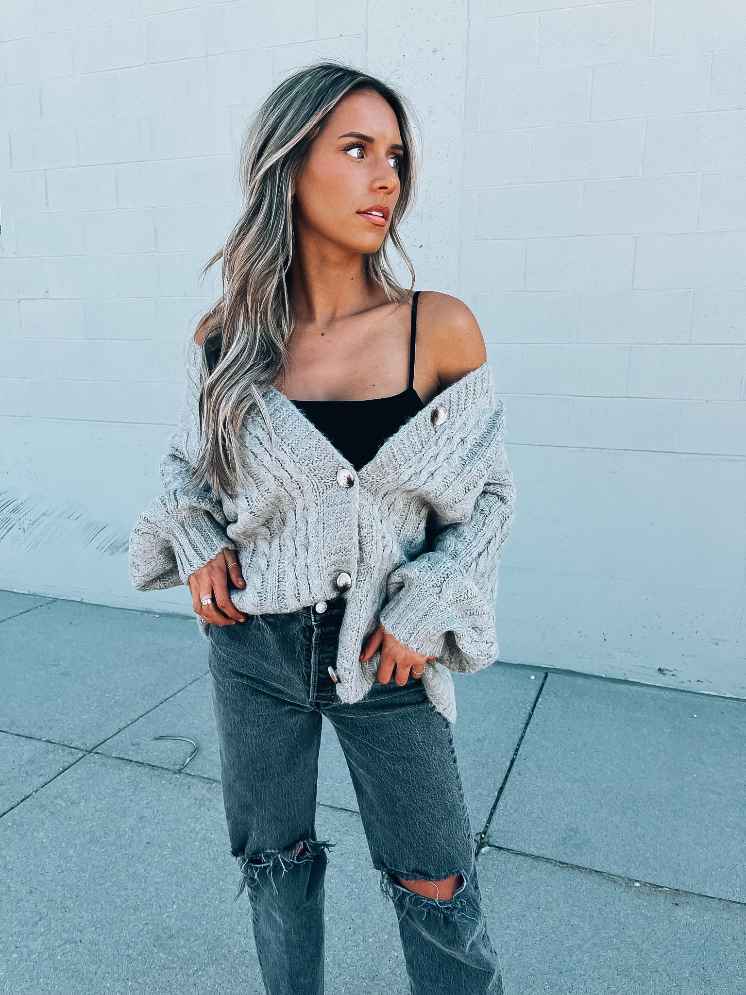 Levi Cable Knit Cardigan