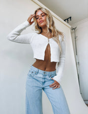 Caroline Woven Knitted Top