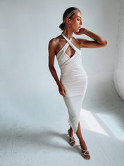 Kaylani Halter Midi Dress