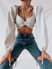 Laina Halter Detail Top