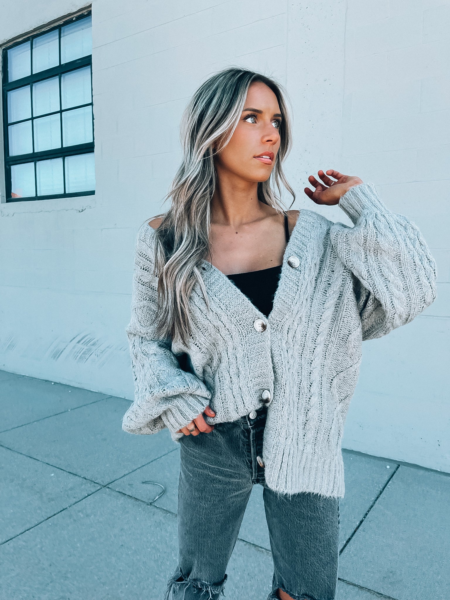 Levi Cable Knit Cardigan