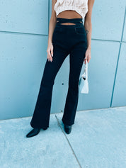 SALE : Dark Denim Boot Cut Pant