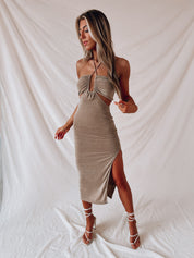 Portia Cut Out Midi Dress