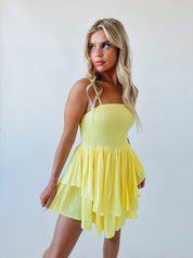 Delilah Ruffle Flowy Mini Dress