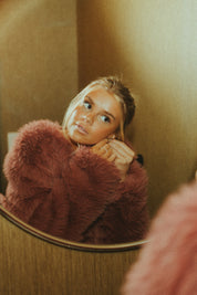Cropped Faux Fur Jacket