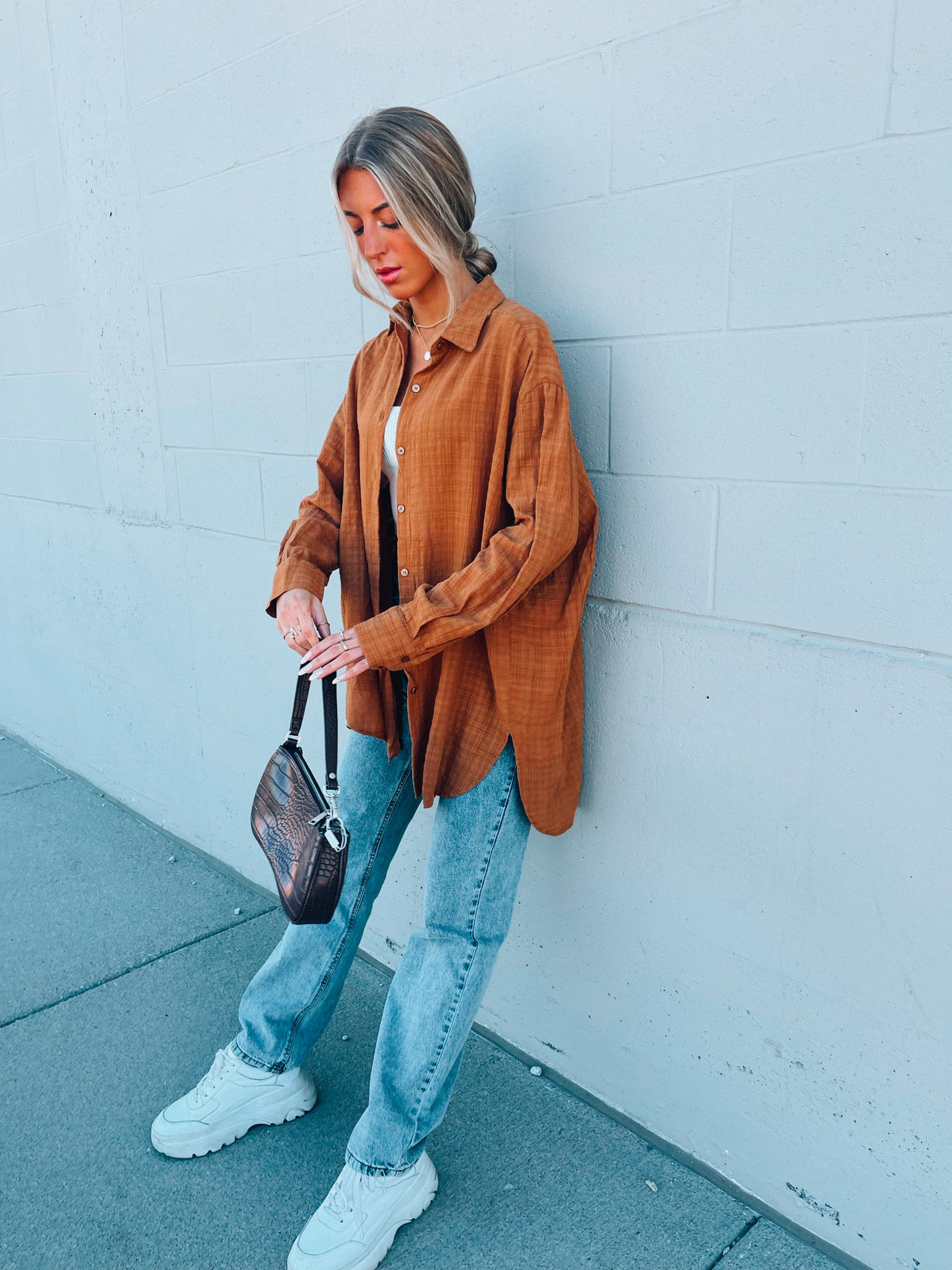 Camel Must Have Button Up