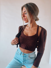 Jana Cropped Sweater set