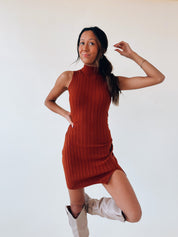 Khloe Mock Neck Mini Dress