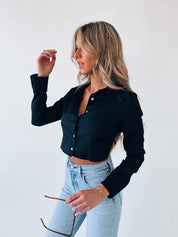 Hunter Open Back Crop Top