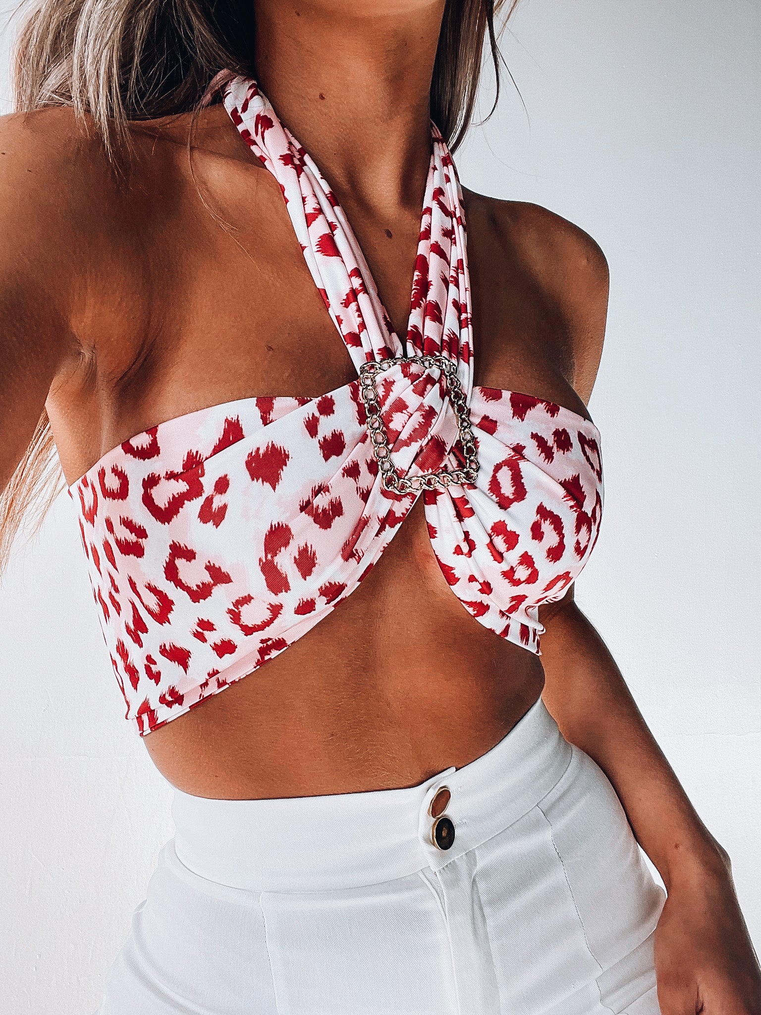 Monika Pink Animal Print Top