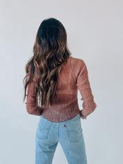 Miranda Textured Mesh Long Sleeve