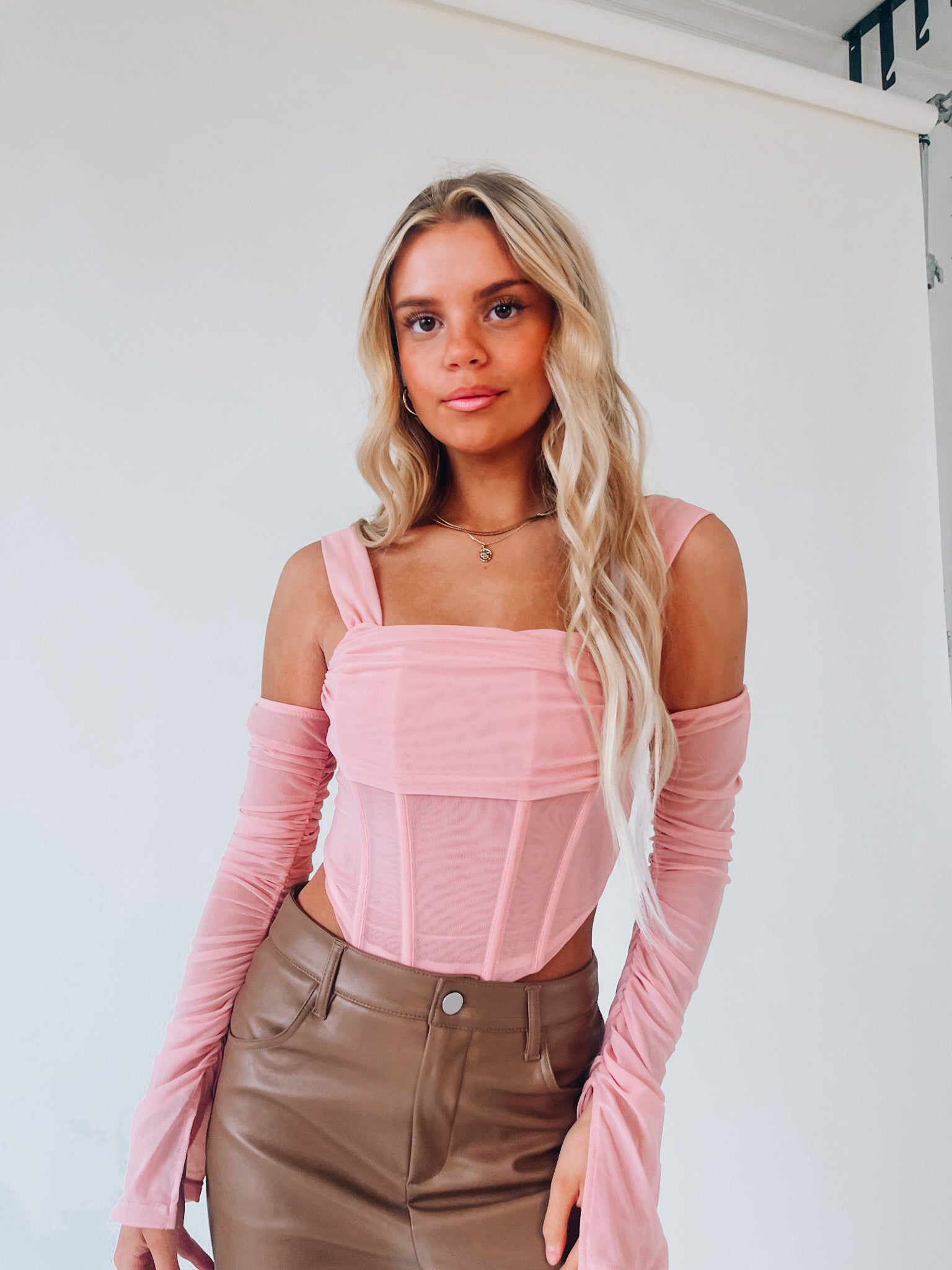 Kayla Mesh Bustier Top