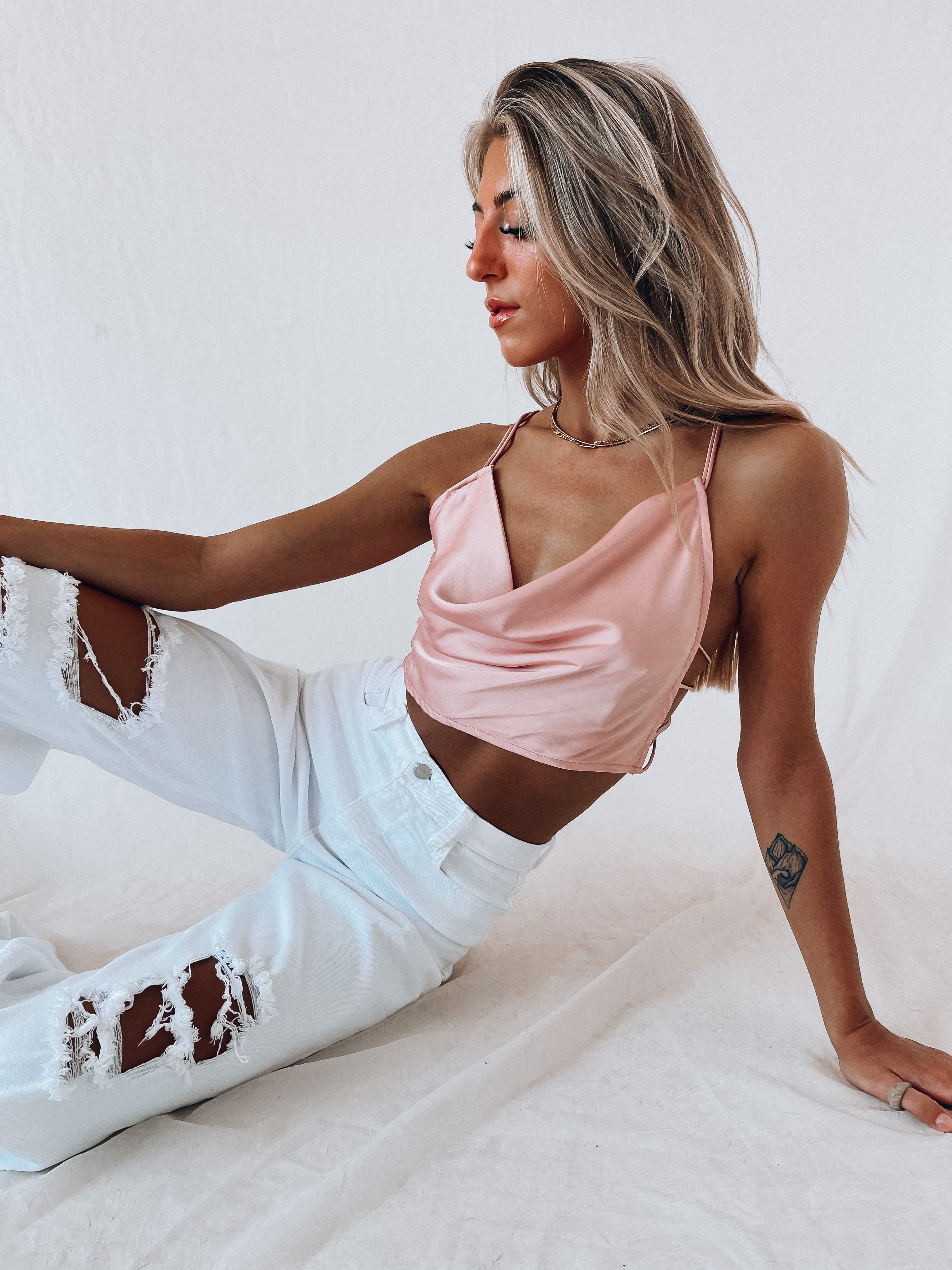 SALE :Clarissa Cowlneck Tank