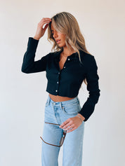 Hunter Open Back Crop Top