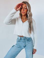 Carley Textured Zip-Up Hoodie