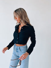 Hunter Open Back Crop Top